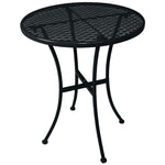 Table bistro ronde en acier ajouré Bolero noire 600mm — GG705