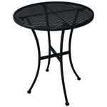 Table bistro ronde en acier ajouré Bolero noire 600mm (lot de 15) — SA819