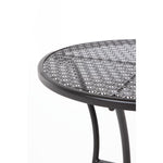 Table bistro ronde en acier ajouré Bolero noire 600mm — GG705