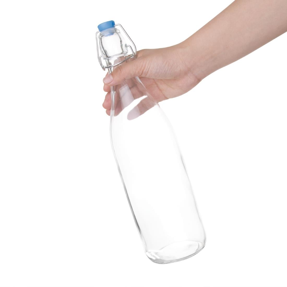 Bouteille d'eau en verre Olympia 1L (lot de 6) — GG930