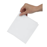 Serviettes snacking 1 pli pliage 1/4 blanches 330 x 330mm (lot de 5000) — GG996