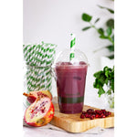 Couvercles dôme PLA compostables avec trou pour boissons fraîches Vegware 340ml et 454ml (lot de 1000) — GH016
