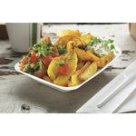 Barquettes à frites compostables en bagasse Vegware 175mm (lot de 500) — GH025