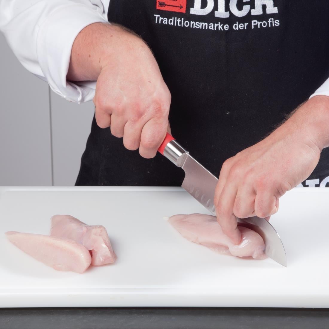Couteau Santoku alvéolé Dick Red Spirit 180mm — GH292