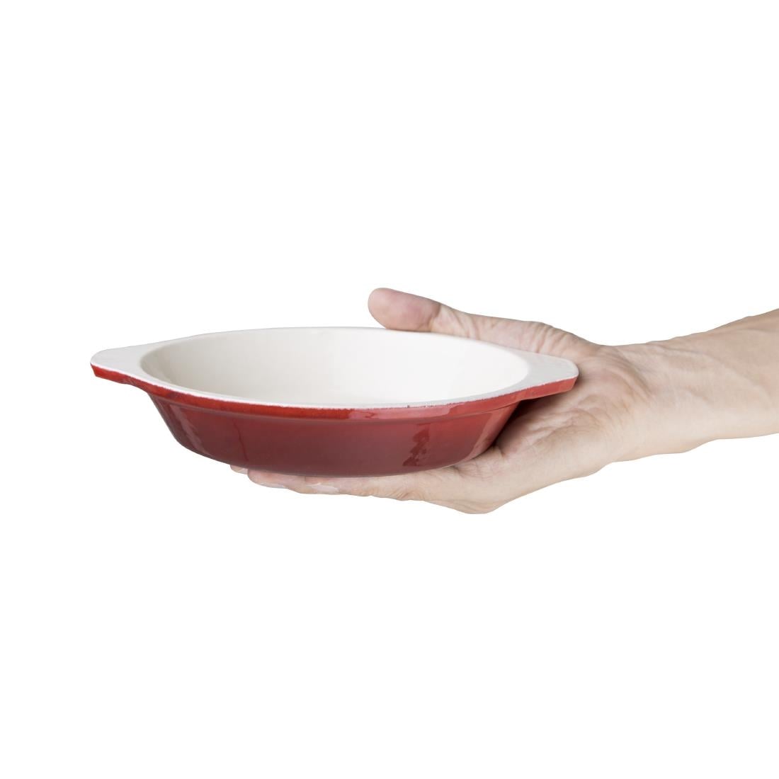 Plat à gratin ovale rouge Vogue 650ml — GH317