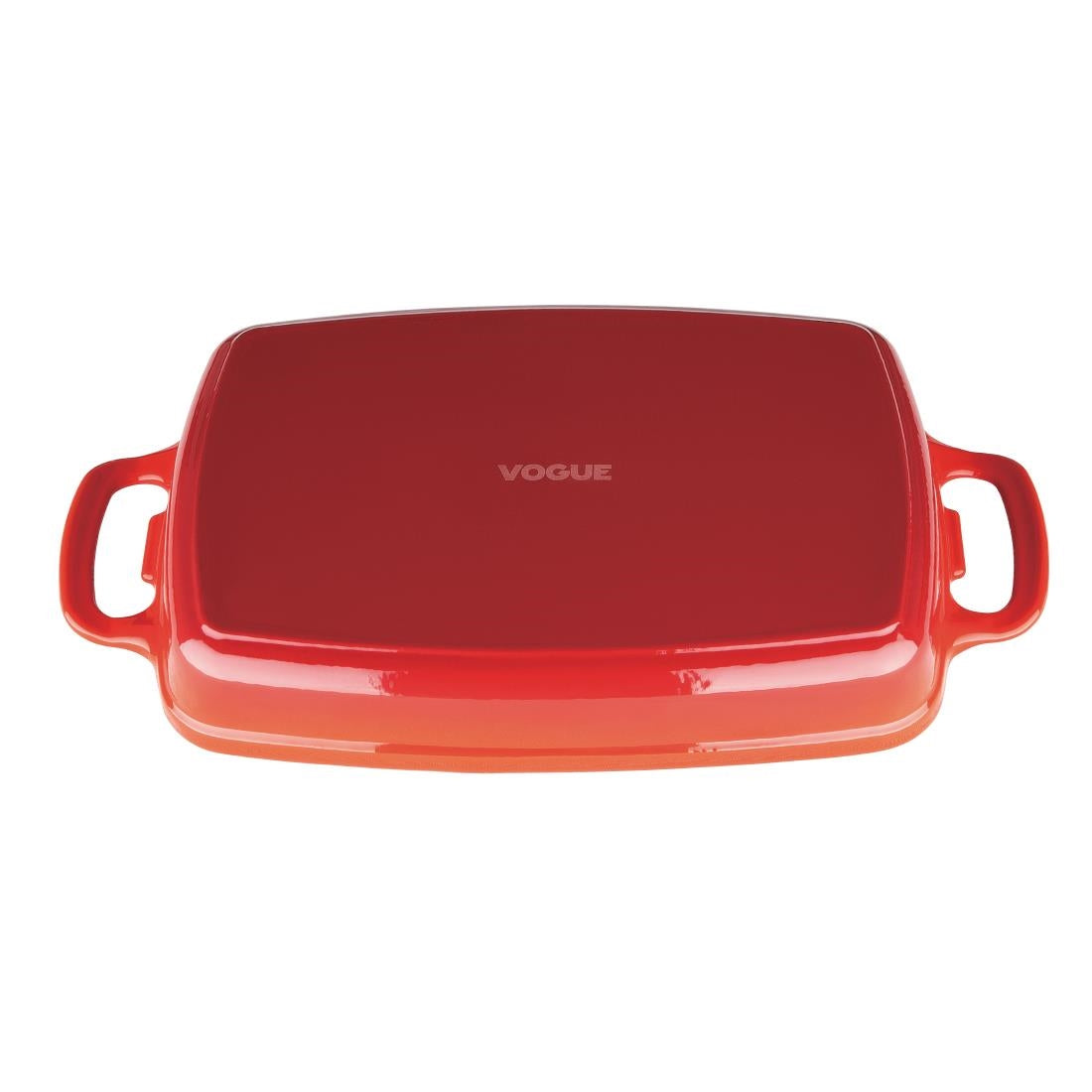 Plat en fonte rectangulaire Vogue rouge 2,8L — GH320