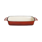 Plat en fonte rectangulaire Vogue rouge 2,8L — GH320