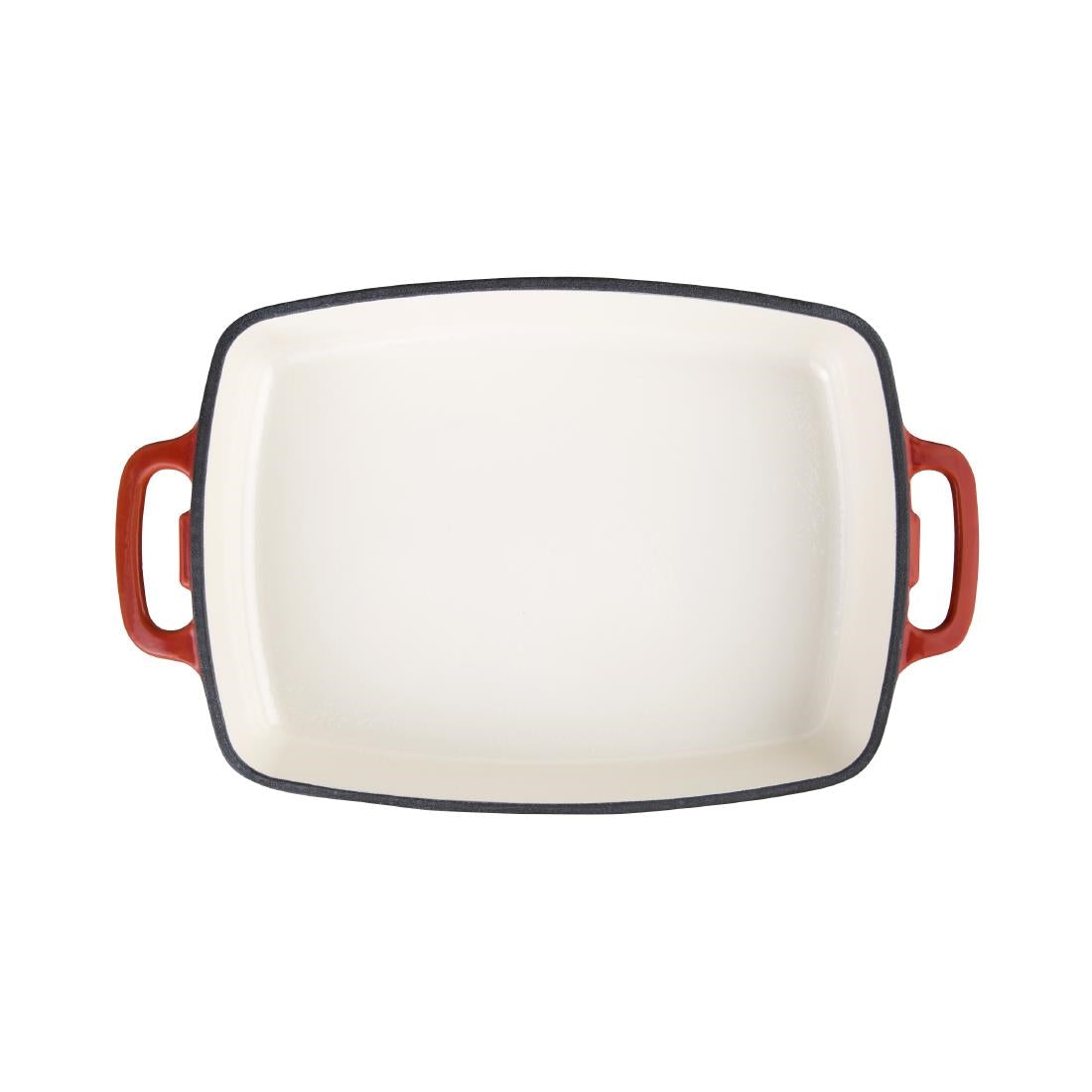 Plat en fonte rectangulaire Vogue rouge 2,8L — GH320