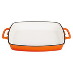 Plat en fonte rectangulaire Vogue orange 2,8 L — GH322