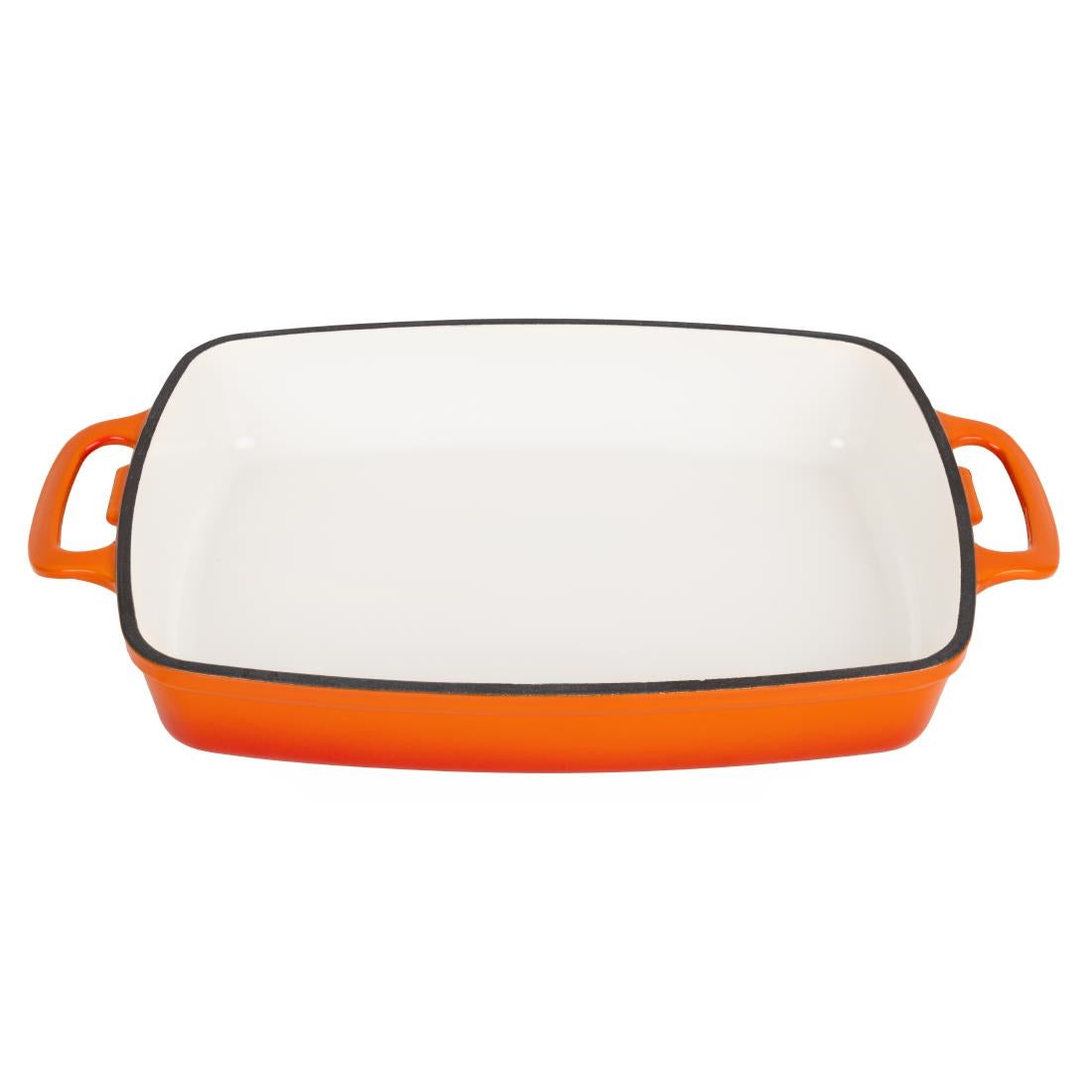 Plat en fonte rectangulaire Vogue orange 2,8 L — GH322