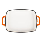 Plat en fonte rectangulaire Vogue orange 2,8 L — GH322