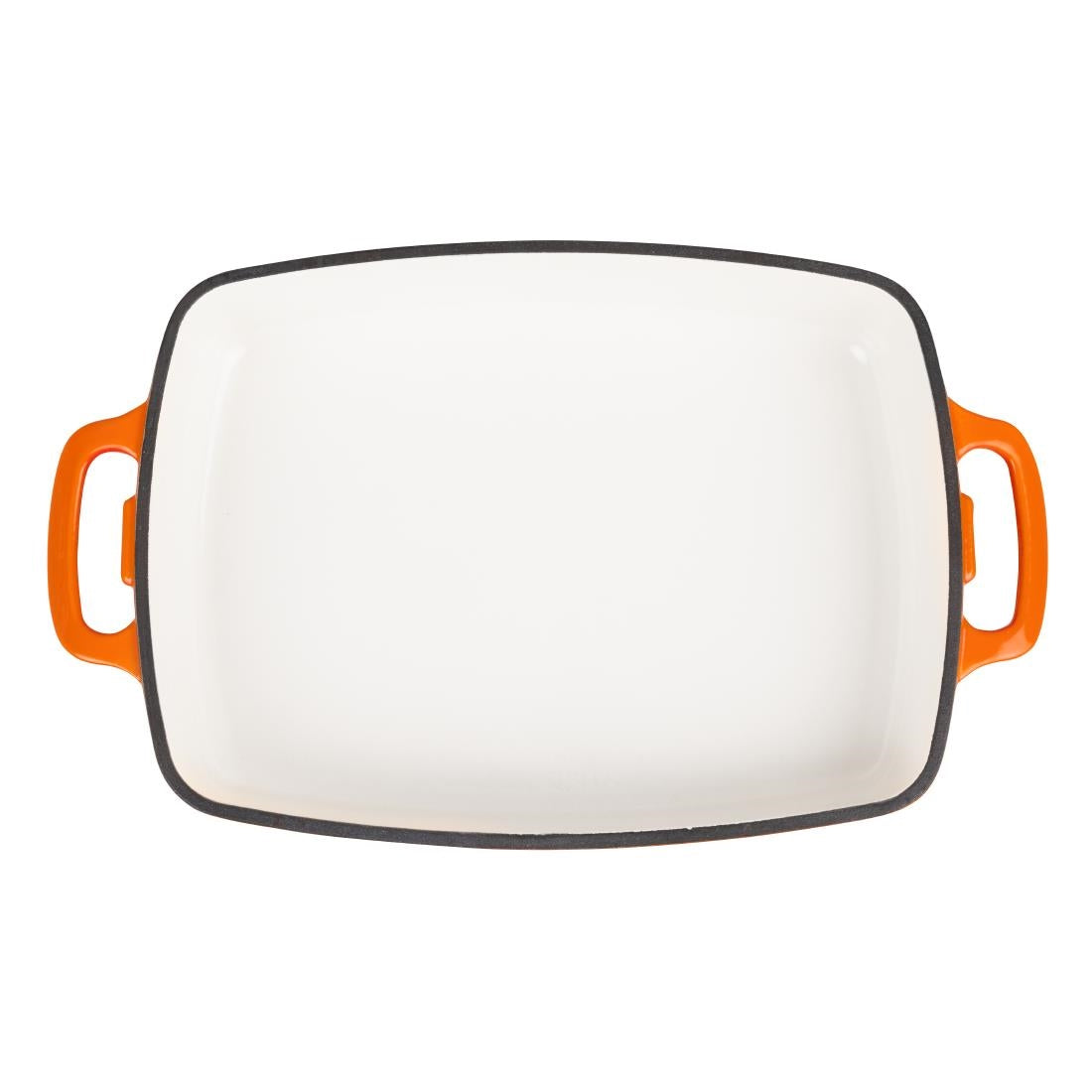 Plat en fonte rectangulaire Vogue orange 2,8 L — GH322