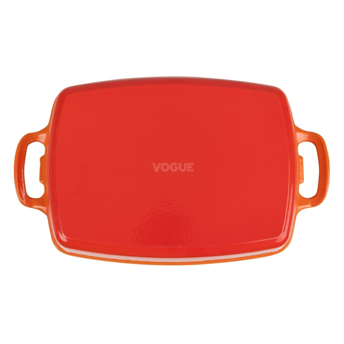 Plat en fonte rectangulaire Vogue orange 2,8 L — GH322
