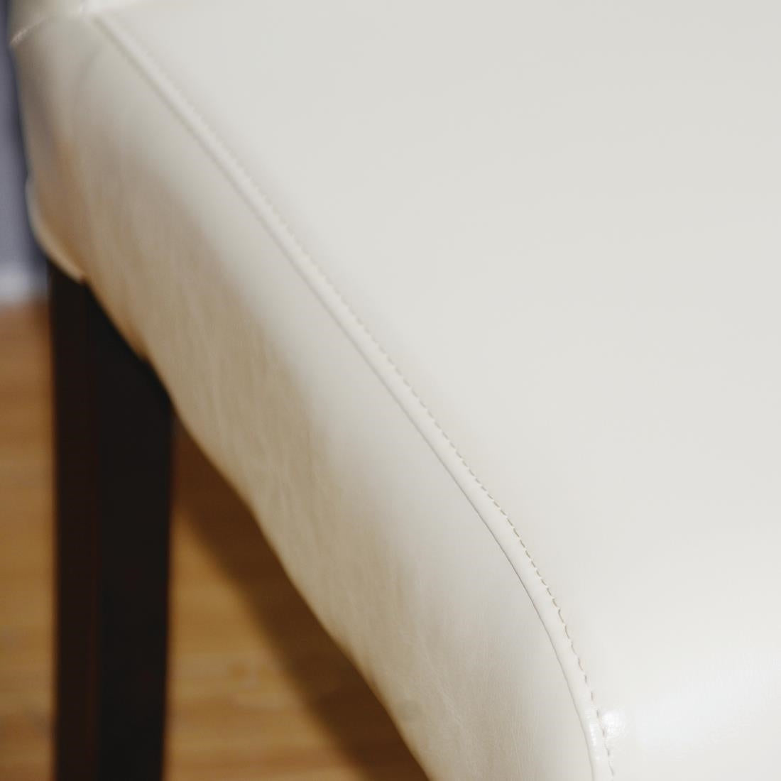 Chaises en simili cuir Bolero crème (lot de 2) — GH444
