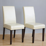 Chaises en simili cuir Bolero crème (lot de 2) — GH444