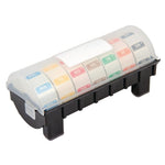 Kit étiquettes alimentaires solubles code couleur et distributeur plastique Hygiplas 24mm — GH474