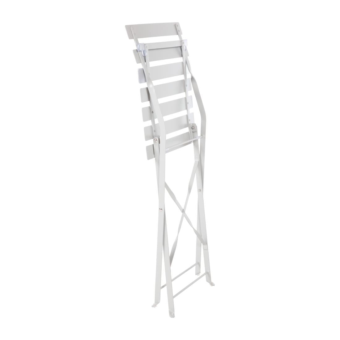 Chaise de terrasse pliantes en acier gris Bolero (lot de 2) — GH551