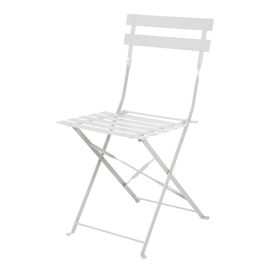 Chaise de terrasse pliantes en acier gris Bolero (lot de 2) — GH551