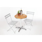 Chaise de terrasse pliantes en acier gris Bolero (lot de 2) — GH551