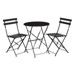Table de terrasse en acier Bolero noire — GH558