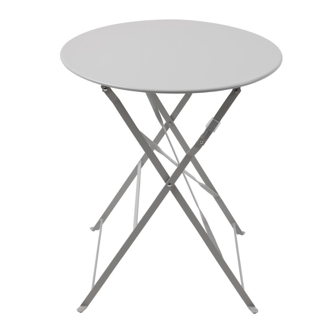 Table de terrasse en acier Bolero grise — GH556