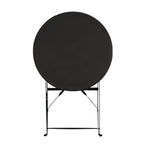 Table de terrasse en acier Bolero noire — GH558