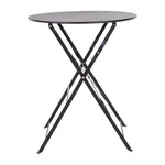 Table de terrasse en acier Bolero noire — GH558