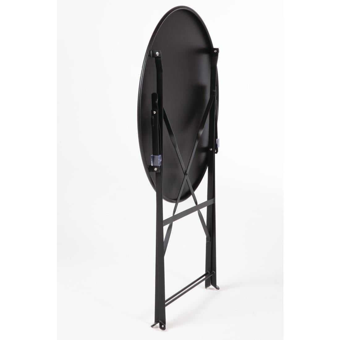 Table de terrasse en acier Bolero noire — GH558