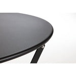 Table de terrasse en acier Bolero noire — GH558