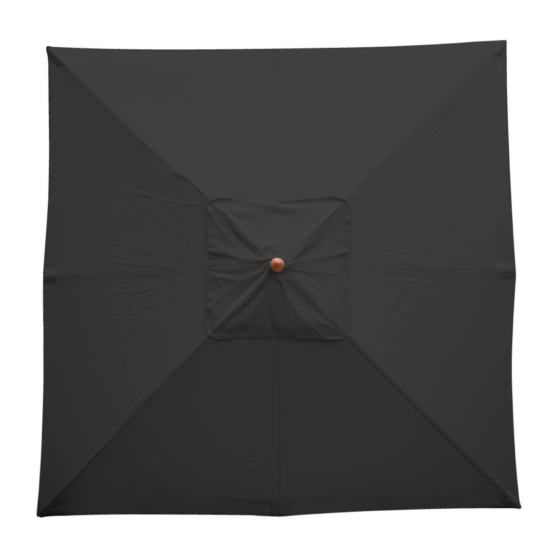 Parasol carré Bolero 2,5m noir — GH990