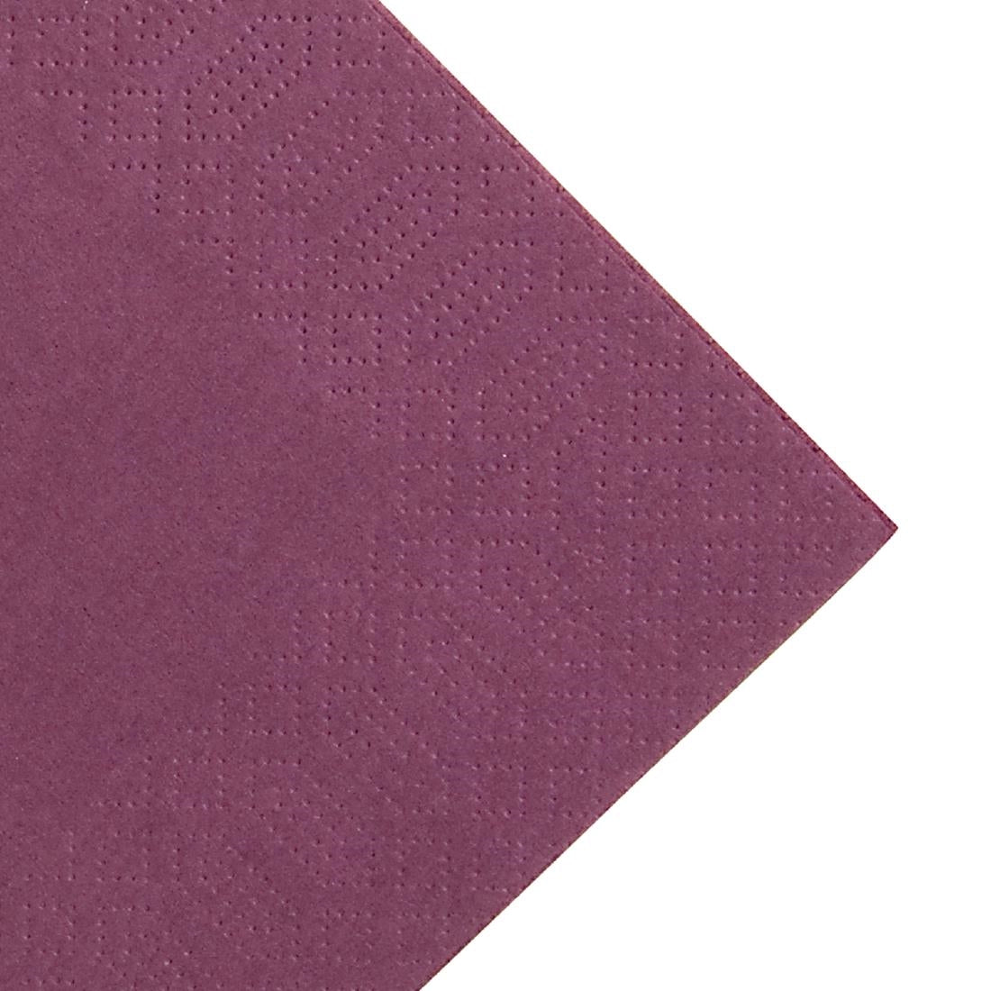Serviettes restaurant 3 plis pliage 1/8 Duni prune 40x40cm (lot de 1000) — GJ117