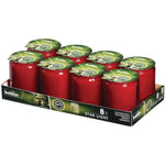 Bougies-verre Bolsius Starlight rouges (lot de 8) — GJ468