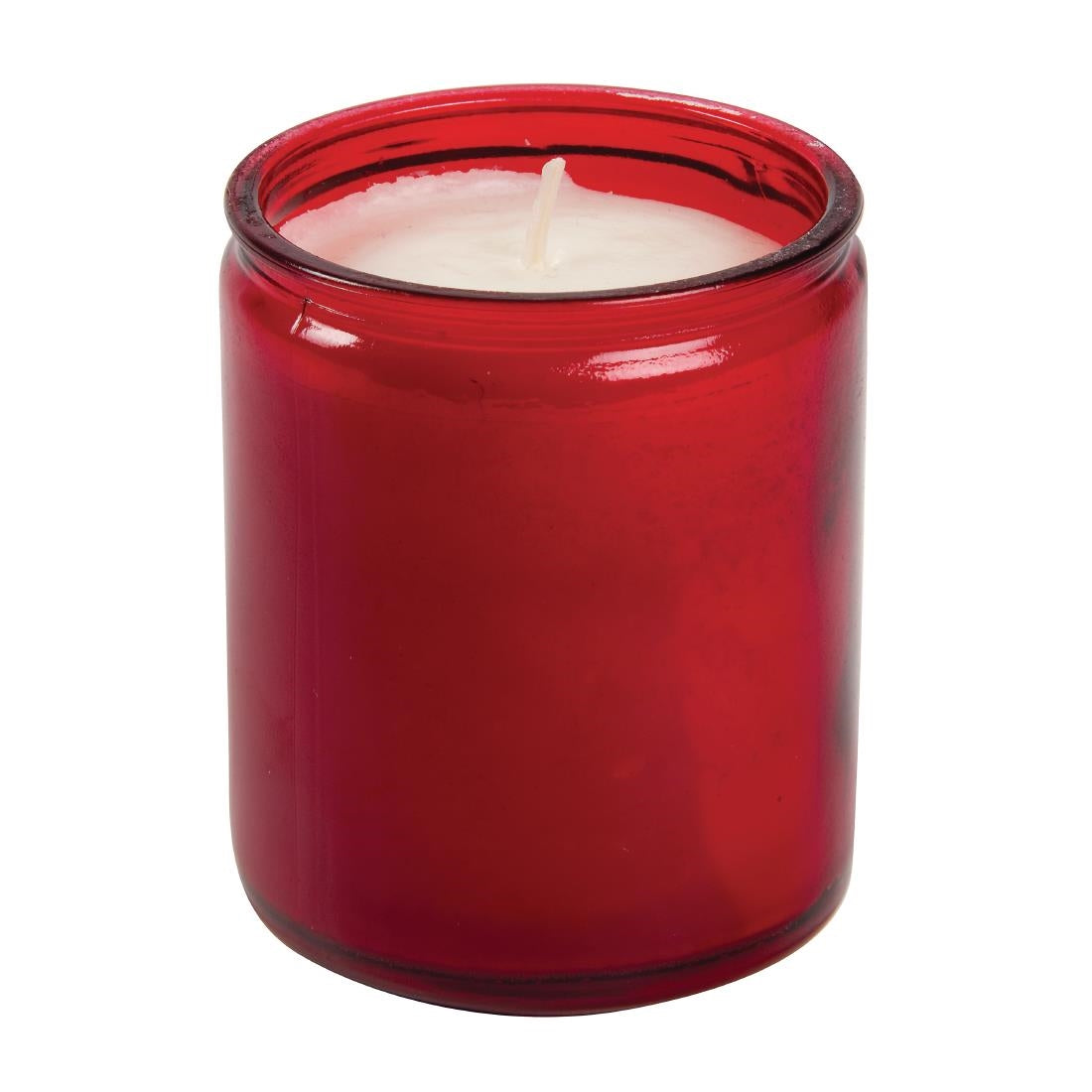 Bougies-verre Bolsius Starlight rouges (lot de 8) — GJ468