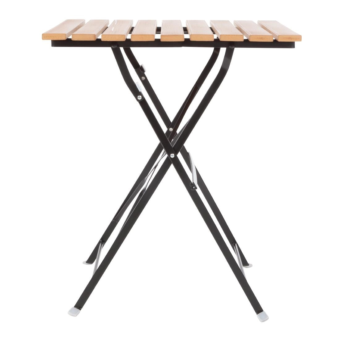 Table bistro carrée en imitation bois Bolero 600mm — GJ765