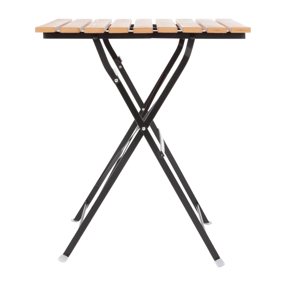Table bistro carrée en imitation bois Bolero 600mm — GJ765