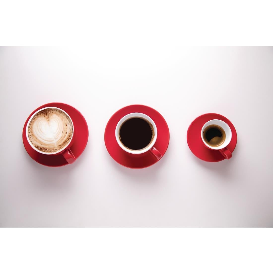 Tasses à café Olympia rouges 228ml (Lot de 12) — GK073