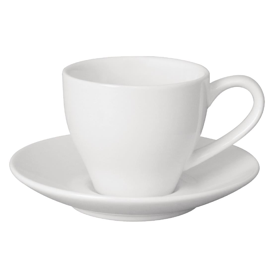 Soucoupe pour tasse espresso Olympia blanche (lot de 12) — GK086