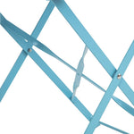 Chaises de terrasse pliantes en acier Bolero bleu turquoise (lot de 2) — GK982