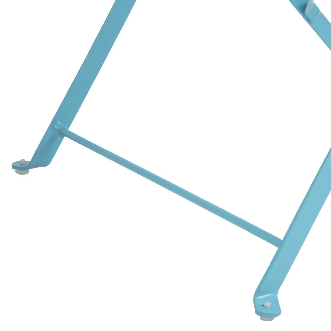 Chaises de terrasse pliantes en acier Bolero bleu turquoise (lot de 2) — GK982