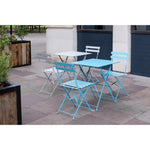 Chaise de terrasse pliantes en acier gris Bolero (lot de 2) — GH551