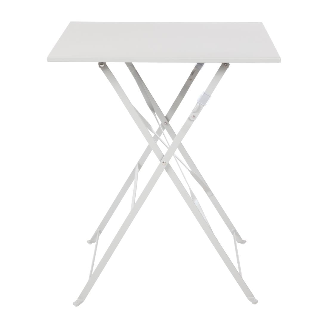 Table de terrasse carrée en acier Bolero grise 600mm — GK988