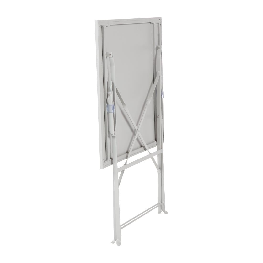 Table de terrasse carrée en acier Bolero grise 600mm — GK988