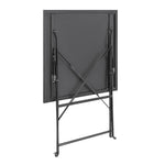 Table de terrasse carrée en acier Bolero noire 600mm — GK989