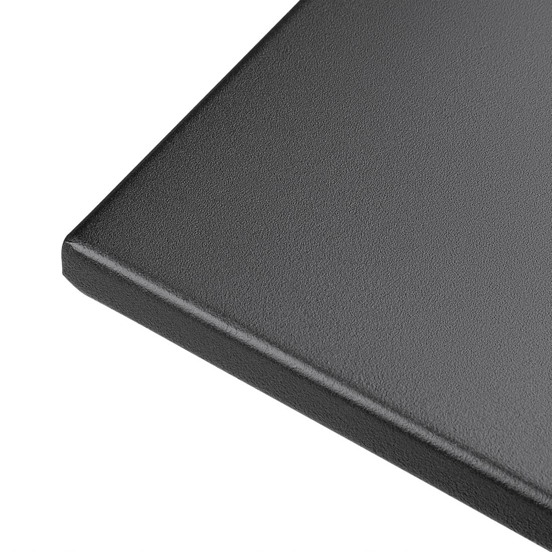 Table de terrasse carrée en acier Bolero noire 600mm — GK989
