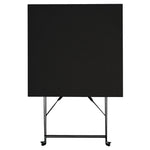 Table de terrasse carrée en acier Bolero noire 600mm — GK989