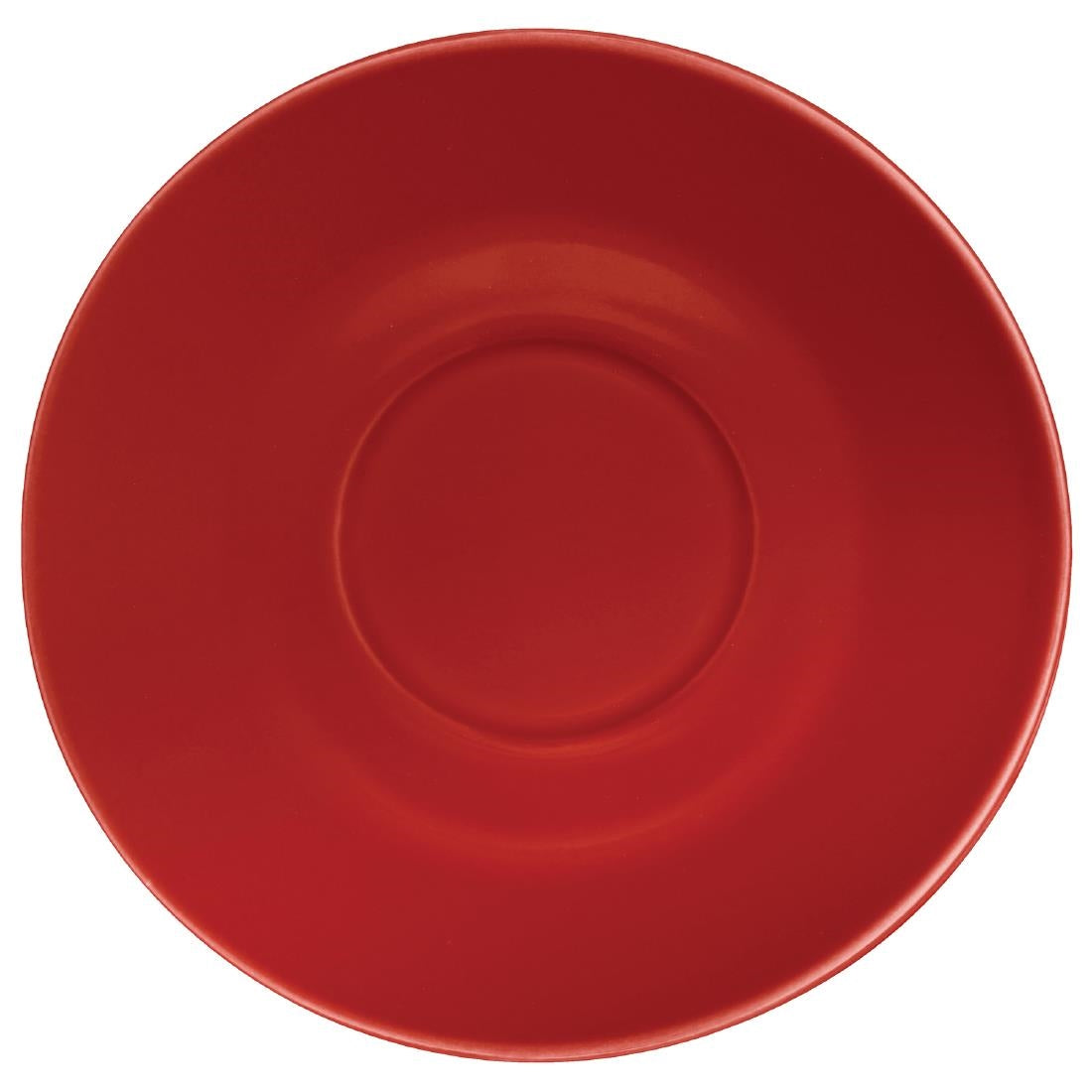 Soucoupes pour tasses 228ml et 340ml Olympia Café rouges (Lot de 12) — GL047
