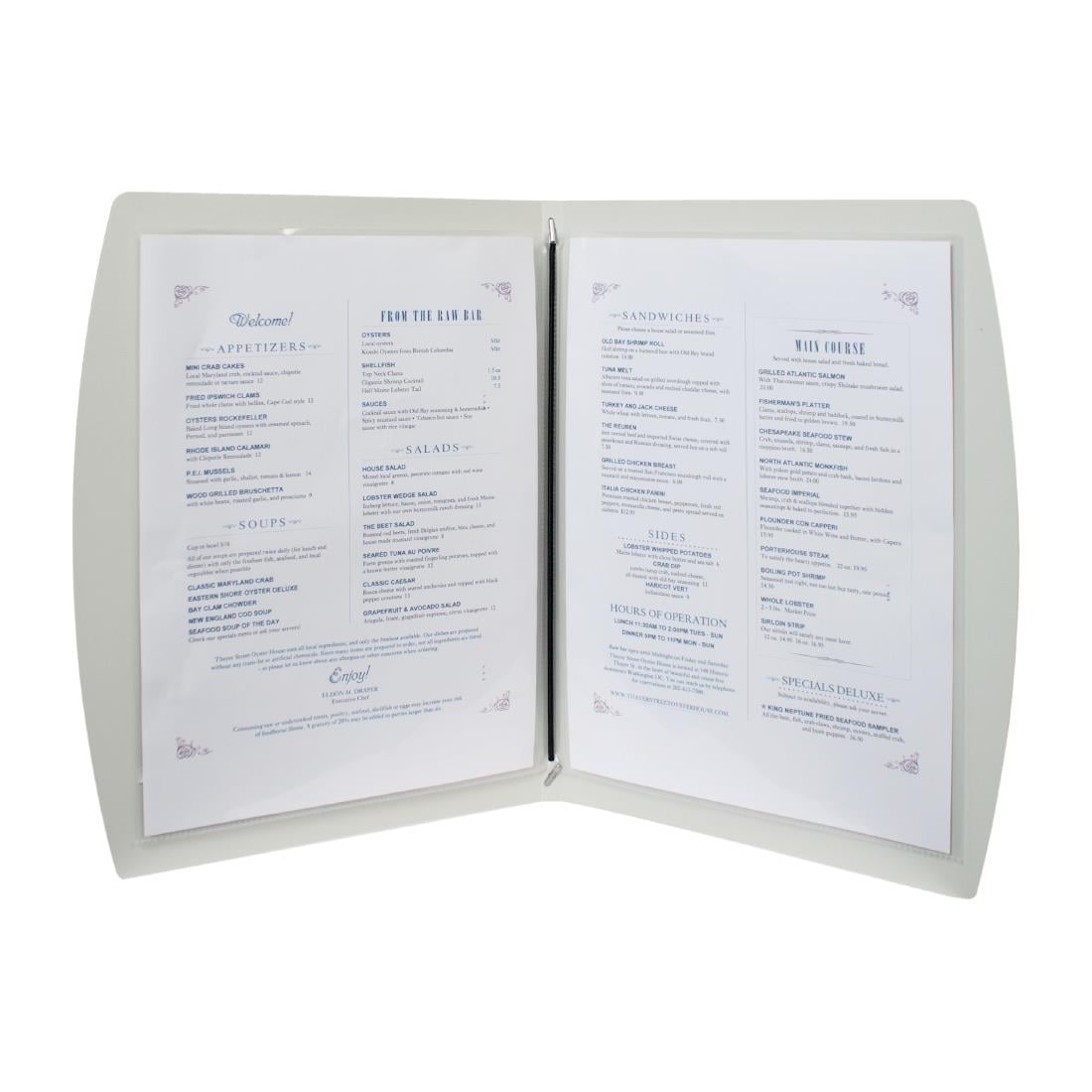 Protège-menu noir Rio Securit A4 — GL105
