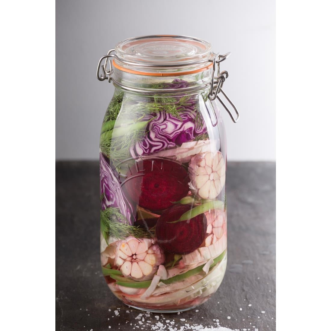 Bocal à conserve avec couvercle à Kilner 1500ml — GL253