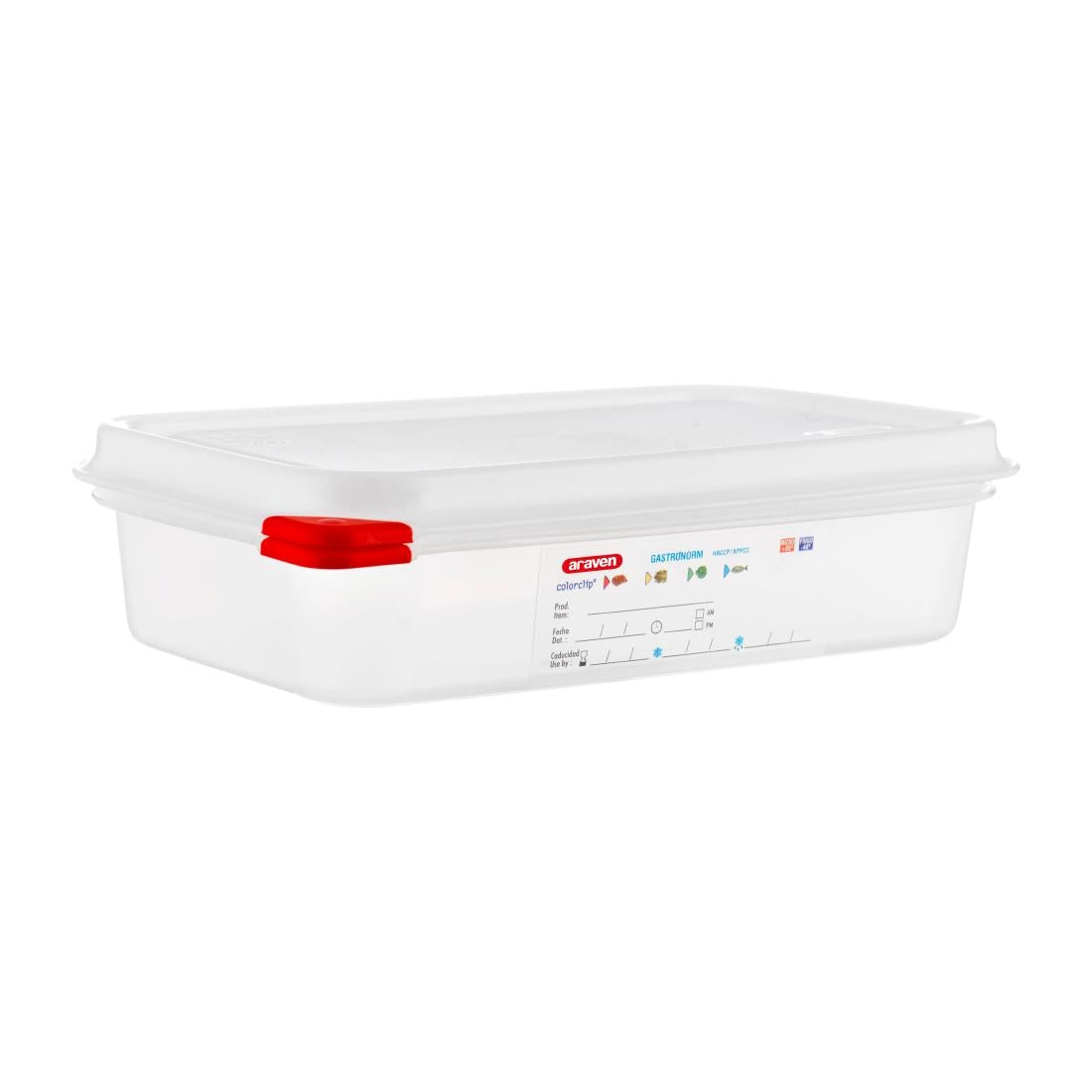 Boîtes alimentaires en polypropylène GN 1/4 Araven 1,8L (lot de 4) — GL263