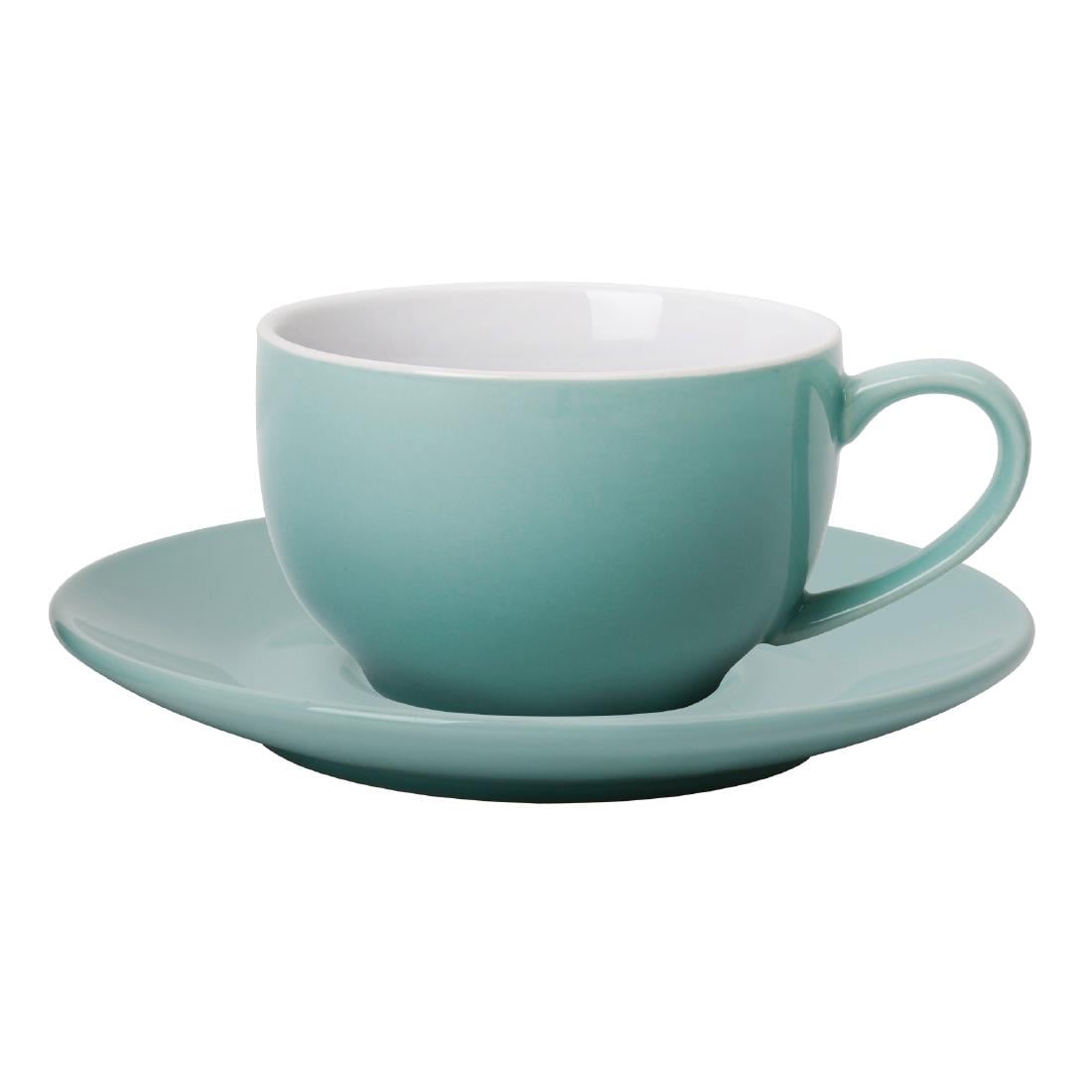 Soucoupes pour tasses 228ml et 340ml Olympia Café vertes (Lot de 12) — GL464